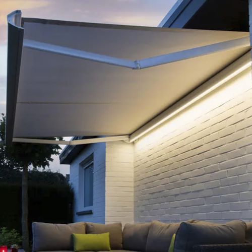 Store banne coffre - B50 XL - Brustor - motorisé / de terrasse / blanc