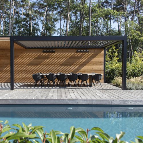 Pergola bioclimatique - B250 XL - Brustor - adossée / autoportée / en aluminium