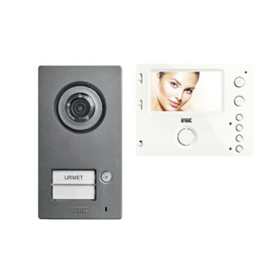Module d'interphone gris - 1722/93 - urmet - mural / d'extérieur / avec caméra