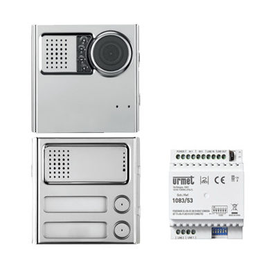 Module d'interphone gris - 1783/739 - urmet - à montage affleurant / d'extérieur / avec caméra