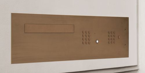 Boîte aux lettres murale - LETTERBOX BROANZE - Fasttel - collective / avec interphone intégré
