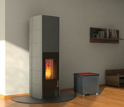 Poêle à bois - T-LINE ECO2 TALL VERSION - Tonwerk Lausen AG - 0 - 5 kW / contemporain / en métal