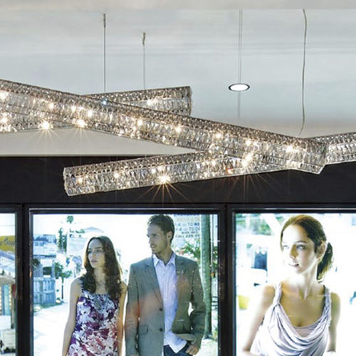 Suspension - GIA - VISO Lighting - en métal / en cristal / contemporaine