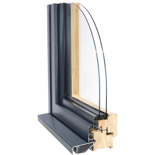 Fenêtre en bois - MBA 21 Gamme 68 - Bignon Menuiseries - en aluminium / battante / fixe