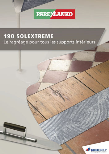 Mortier de ragréage - 190 SOLEXTREME - parexlanko - pour carrelage