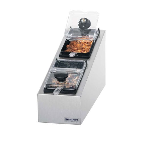 Présentoir de condiments - SR-2S 1/9 - Server Products - sur plan / en inox / 4 étagères