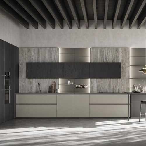 Cuisine contemporaine - 3_AXIS - Zampieri Cucine - en Fenix NTM® / en mélaminé / sans poignée