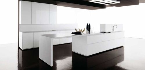 Cuisine contemporaine - GLASs - Zampieri Cucine - en bois / sans poignée / laquée
