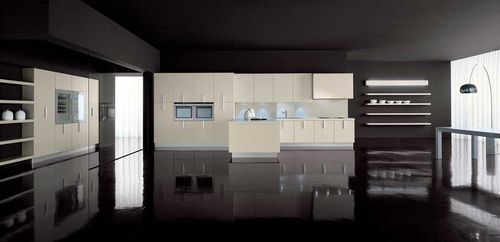 Cuisine contemporaine - LINE - Zampieri Cucine - en bois / avec poignée / laquée