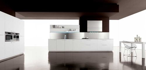 Cuisine contemporaine - ALOA - Zampieri Cucine - en bois / avec poignée / laquée