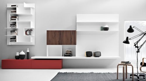 Bibliothèque murale - K LIVING - Zampieri Cucine - contemporaine / en bois