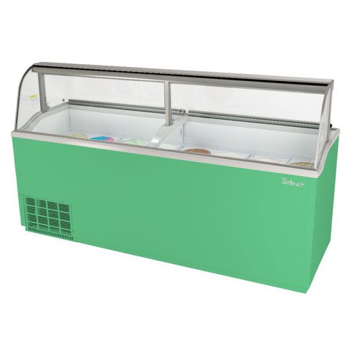 Vitrine réfrigérée îlot - TIDC-91G(W)-N - Turbo Air - pour commerce / à glaces