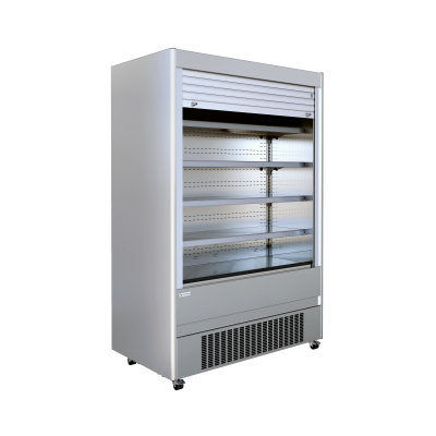 Vitrine réfrigérée armoire - CRONUS MANUAL SHUTTER - MAFIROL - pour commerce / en inox / avec porte