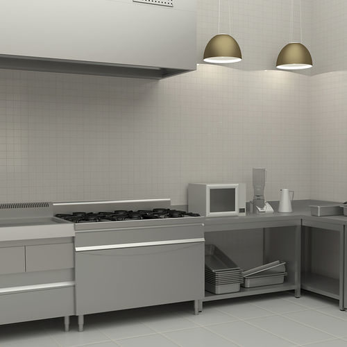 Plan de travail en inox - MAFIROL - professionnel / de cuisine / gris