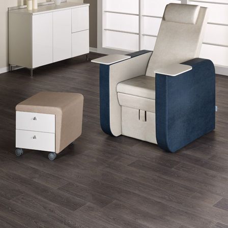 Fauteuil de pédicure en simili cuir - PRESTIGE  - Medical & Beauty - inclinable / blanc