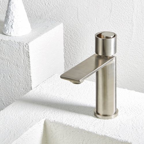 Mitigeur de vasque - Halo - Armando Vicario - à poser / en inox / 1 trou
