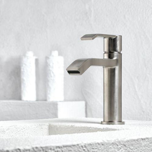 Mitigeur de vasque - Stile - Armando Vicario - à poser / en inox / 1 trou