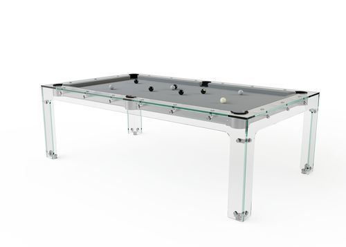 Table de billard design original - CARAT LIGHT - Billards Toulet - Babyfoot by Toulet - professionnelle / résidentielle / en verre