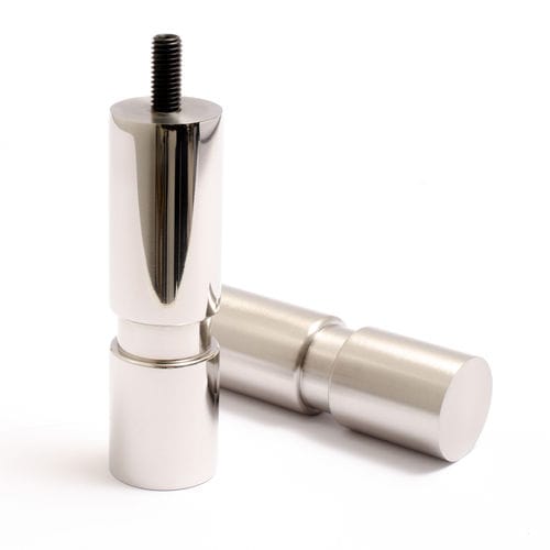 Pied de meuble en acier inoxydable brossé - CYLINDER 100 - B&B Sweden, Bäccman & Berglund Sweden - en acier inoxydable poli / en cuivre brossé / en cuivre poli