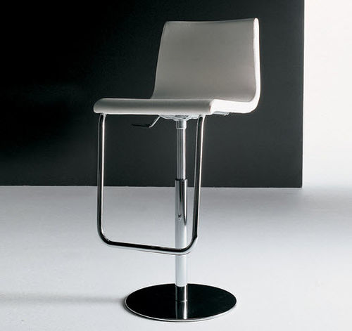 Tabouret de bar contemporain - PRINCE - Diemme - en cuir / en tissu / en hêtre