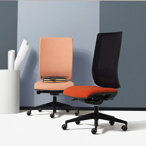 Fauteuil de bureau contemporain - GOAL - Diemme - en tissu / en cuir / en polypropylène