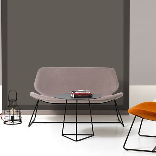 Banquette contemporaine - EON LOUNGE - Diemme - en mousse de polyuréthane / avec piètement en métal / en métal laqué