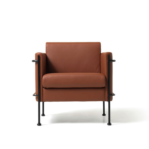Fauteuil visiteur contemporain - JAZZ - Diemme - en mousse de polyuréthane / bois / en acier