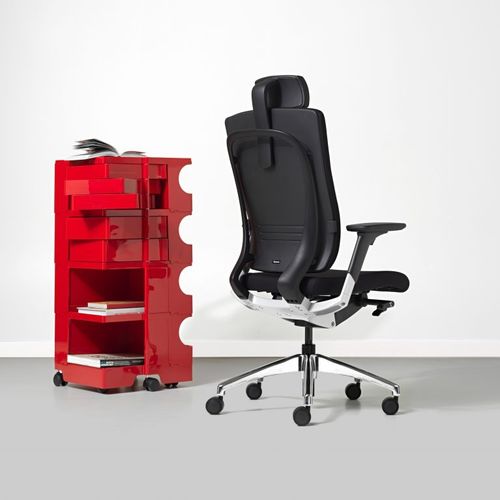 Fauteuil de direction contemporain - STYLE - Diemme - en tissu / en polyuréthane / avec repose-tête