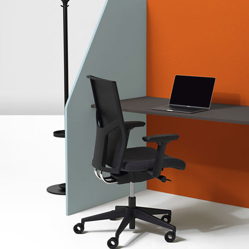 Fauteuil de bureau contemporain - FIT - Diemme - en maille / en mousse de polyuréthane / en aluminium