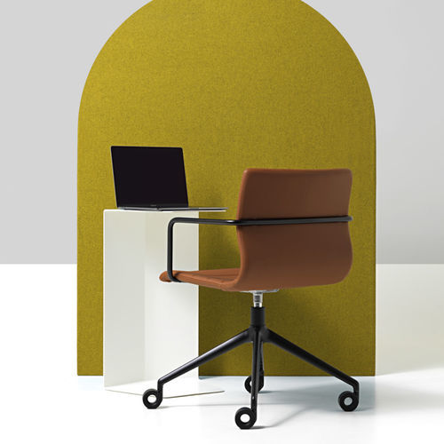 Chaise visiteur contemporaine - MISS - Diemme - d'intérieur / en tissu / en cuir