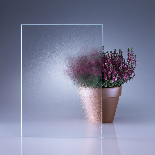 Panneau en verre trempé - ARENA C® - Glassolutions - à motif / texturé / translucide