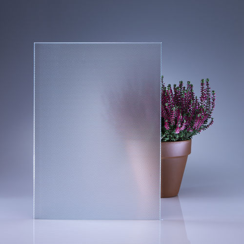 Panneau en verre trempé - MASTER-POINT® - Glassolutions - à motif / texturé / translucide