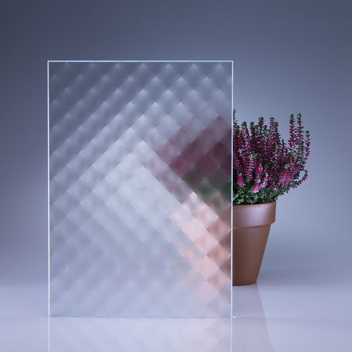 Panneau en verre trempé - MASTER-SOFT® - Glassolutions - texturé / 3D / translucide