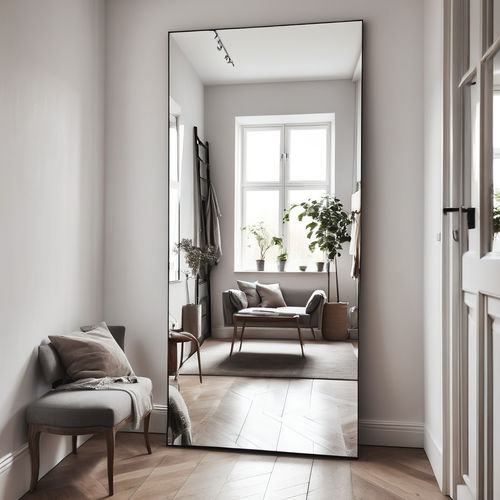 Miroir mural - MIRALITE® EASYSAFE  - Glassolutions - sur pied / contemporain / rectangulaire