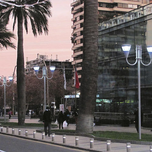 Lampadaire urbain - PROMENADE - Arcluce S.p.A. - contemporain / en fonte d'aluminium / en polycarbonate