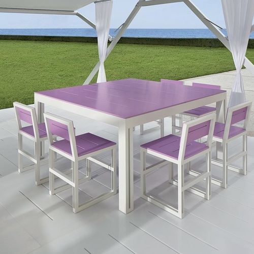 Table contemporaine - ZERODIECI - TAO DESIGN - en acier inoxydable / en Corian® / avec piètement en aluminium