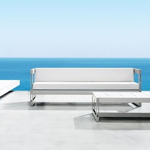 Canapé modulable - TAO DESIGN - contemporain / de jardin / en tissu