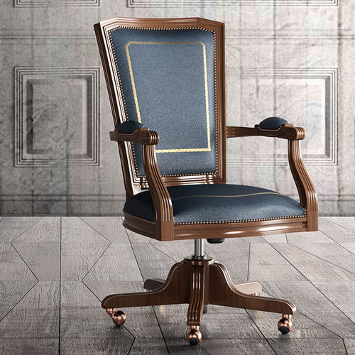 Fauteuil de direction classique - Ofifran - en cuir / en bois / inclinable