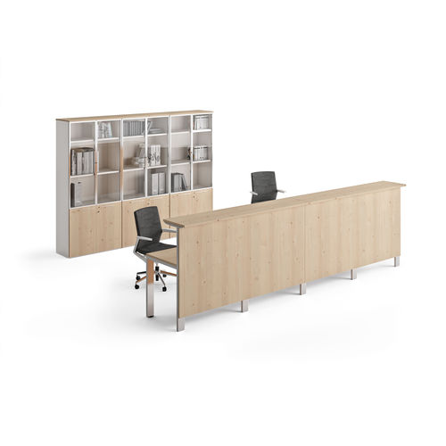 Bibliothèque contemporaine - CONCEPTO FREE  - Ofifran - pour bureau / en bois / en verre