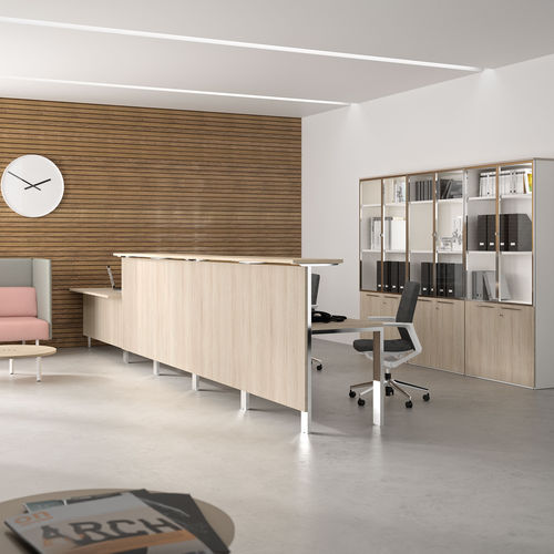 Banque d'accueil en bois - CONCEPTO FREE  - Ofifran