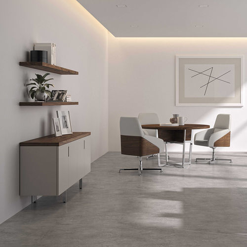 Armoire de classement basse - GALLERY - Ofifran - en bois / avec porte battante / contemporaine