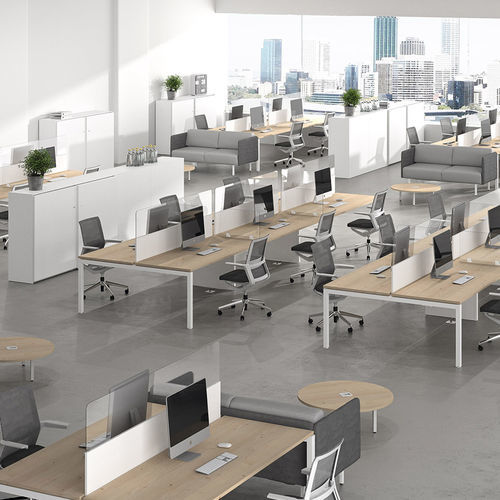 Bureau pour open space - NEXO - Ofifran - sur pied / multiplace / contemporain
