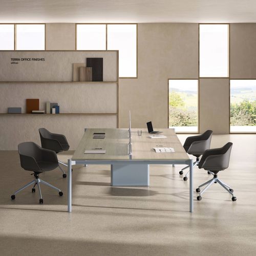 Chaise de bureau contemporaine - HELMET - Ofifran - d'intérieur / en cuir / en tissu