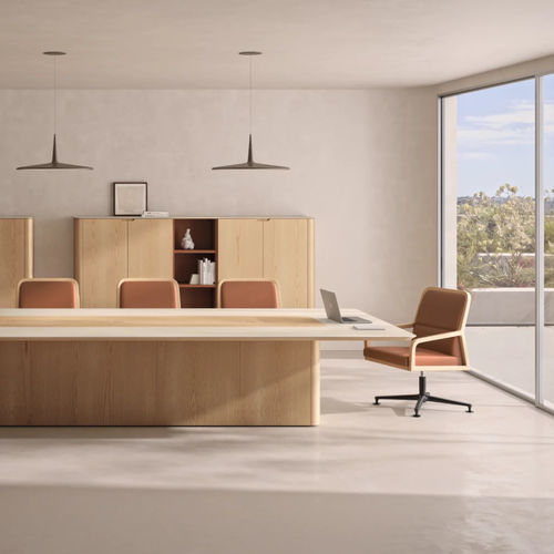 Chaise visiteur design - ILIUS - Ofifran - d'intérieur / en tissu / avec piètement en bois