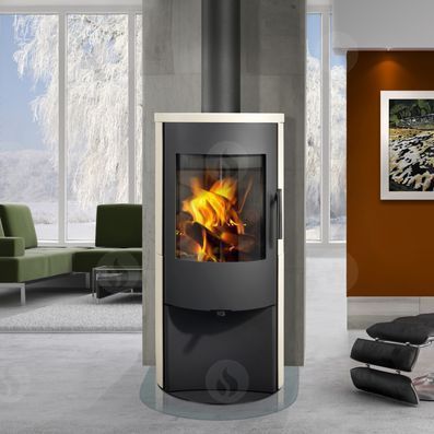 Poêle à bois - ALPERA  - ROMOTOP - contemporain / en céramique
