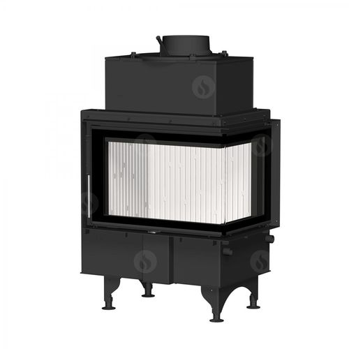 Insert de cheminée d'angle - ANGLE R/L 2G S - ROMOTOP - à bois