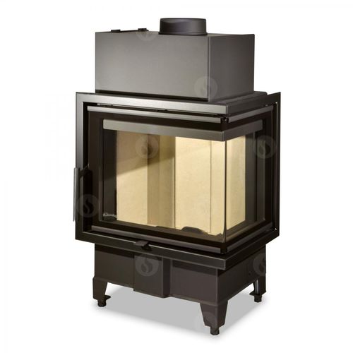 Insert de cheminée d'angle - HEAT R/L 2G S - ROMOTOP - à bois