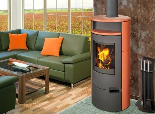 Poêle à bois - LUGO  - ROMOTOP - contemporain / en céramique