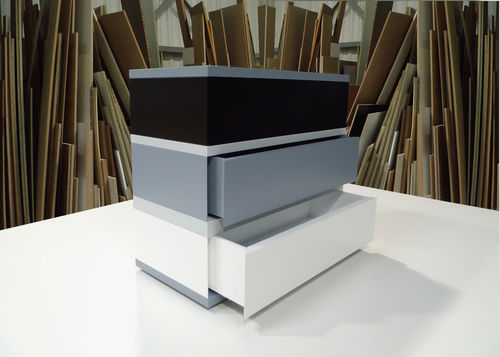 Commode contemporaine - 360-DE-PIED - Les Pieds sur la Table ® - en bois / en bois laqué / sur mesure
