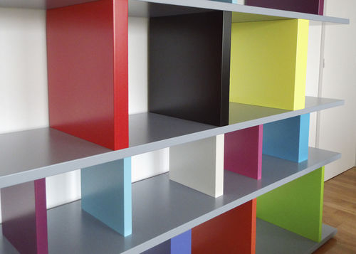 Bibliothèque modulable - TU-LIS-PIED - Les Pieds sur la Table ® - contemporaine / professionnelle / en MDF